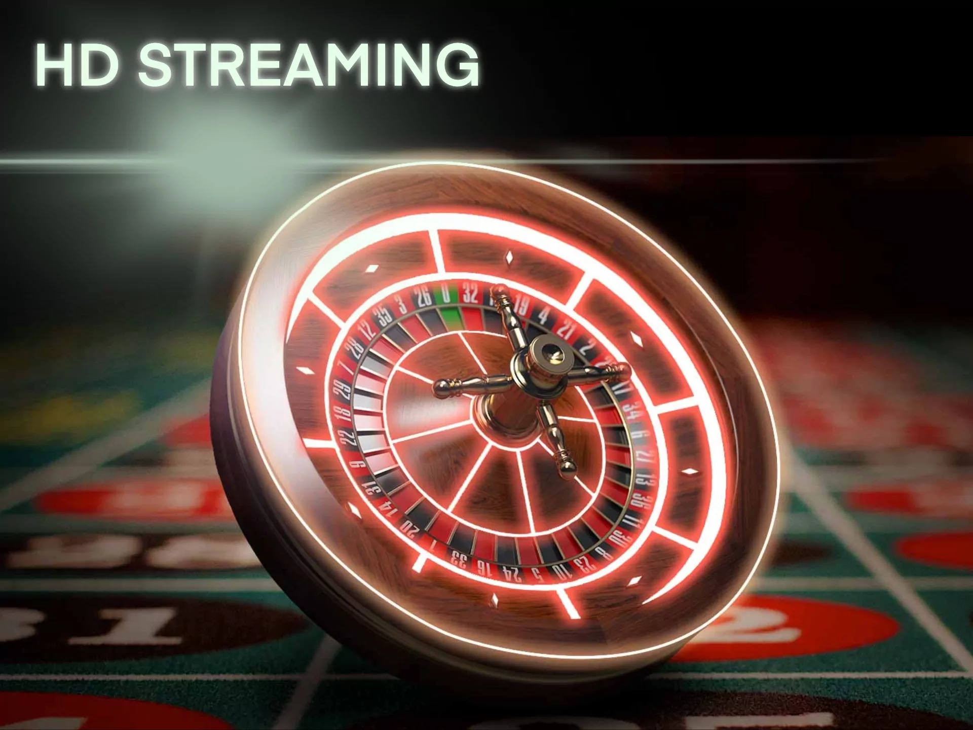 Choose live roulette ans experience the atmosphere of a real offline casino.