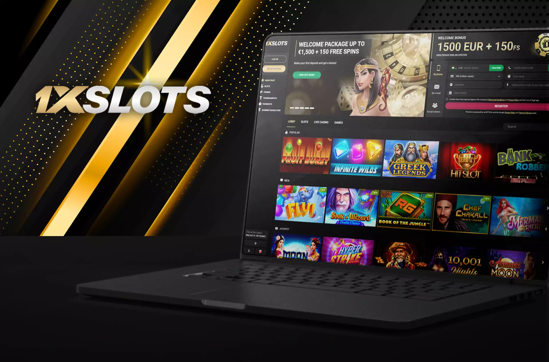 The 1xSlots site is fully translated to Hindi.