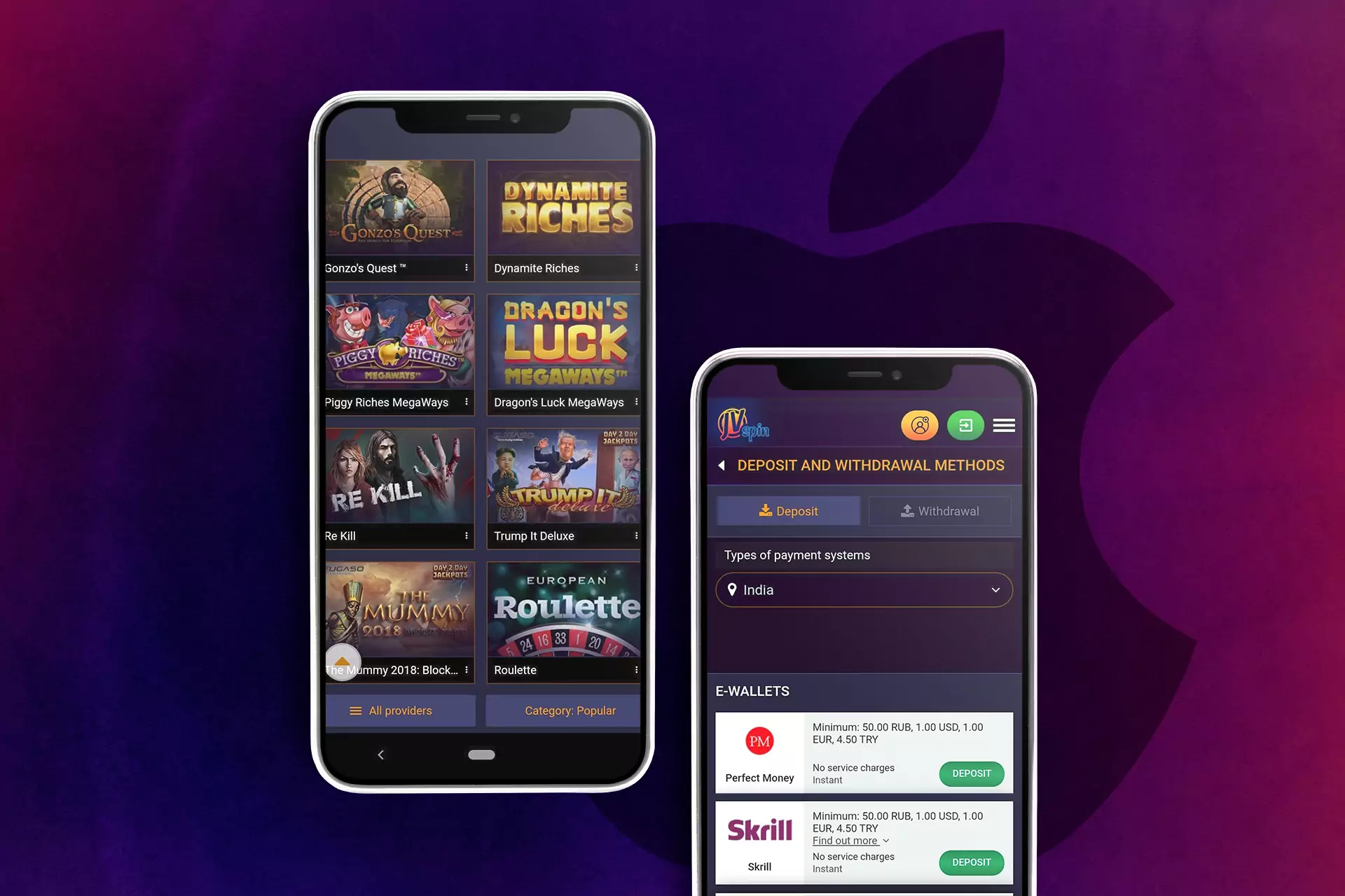 There is no JVSpin app for iOS yet.