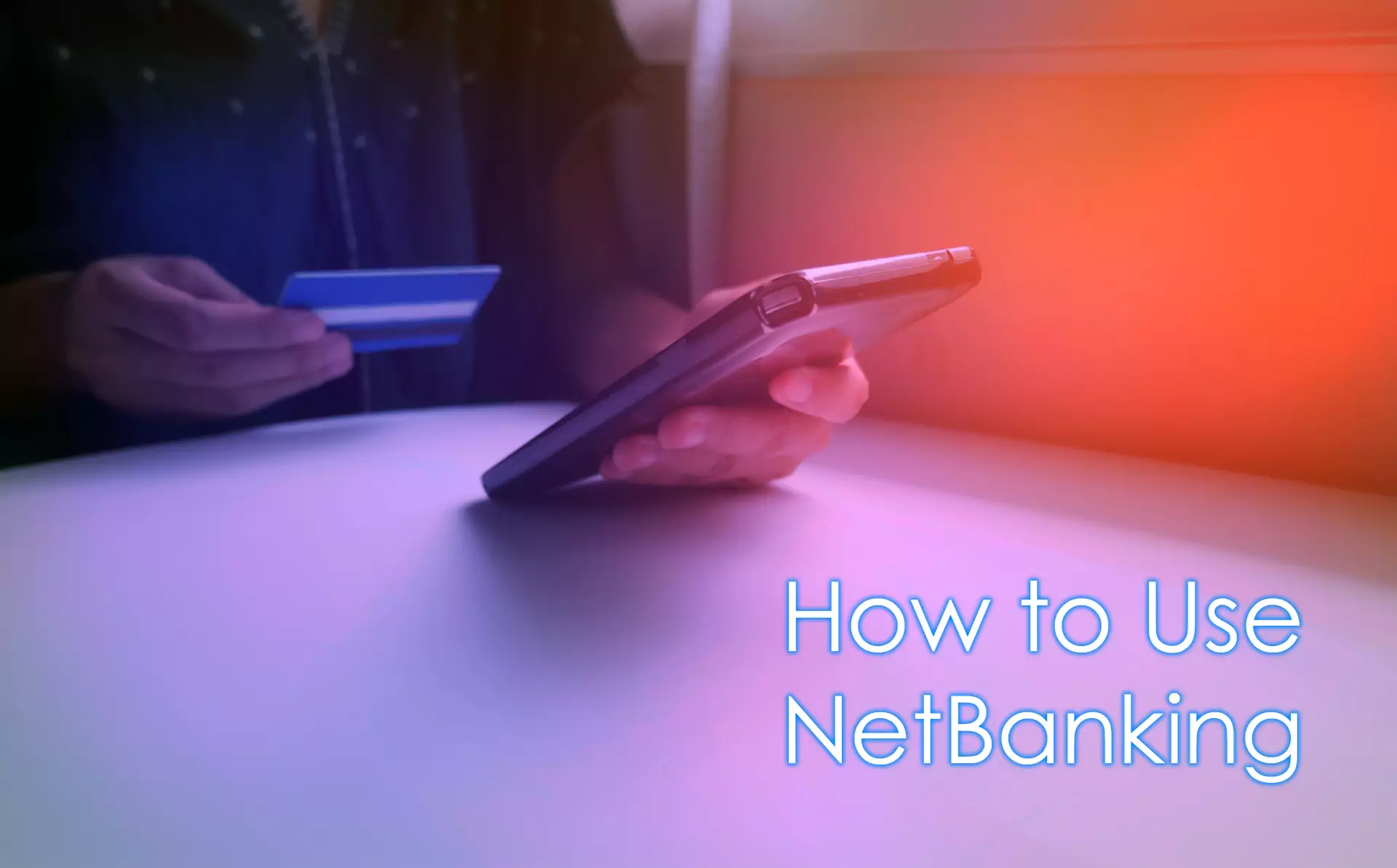 If you have a bank card, create an internet account at your bank site to be allowed to make online transactions.
