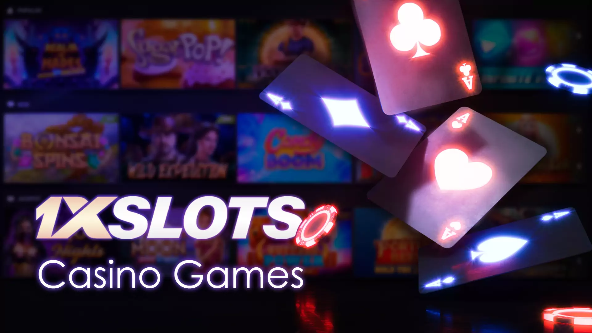 There are hundreds of games available to be played on the 1xSlots site.