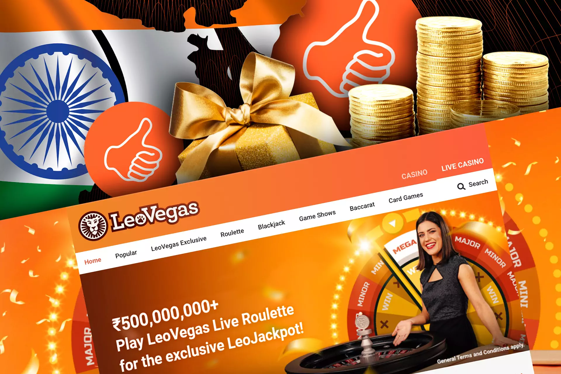 LeoVegas is quite popular among users from India thanks to having a large welcome bonus.