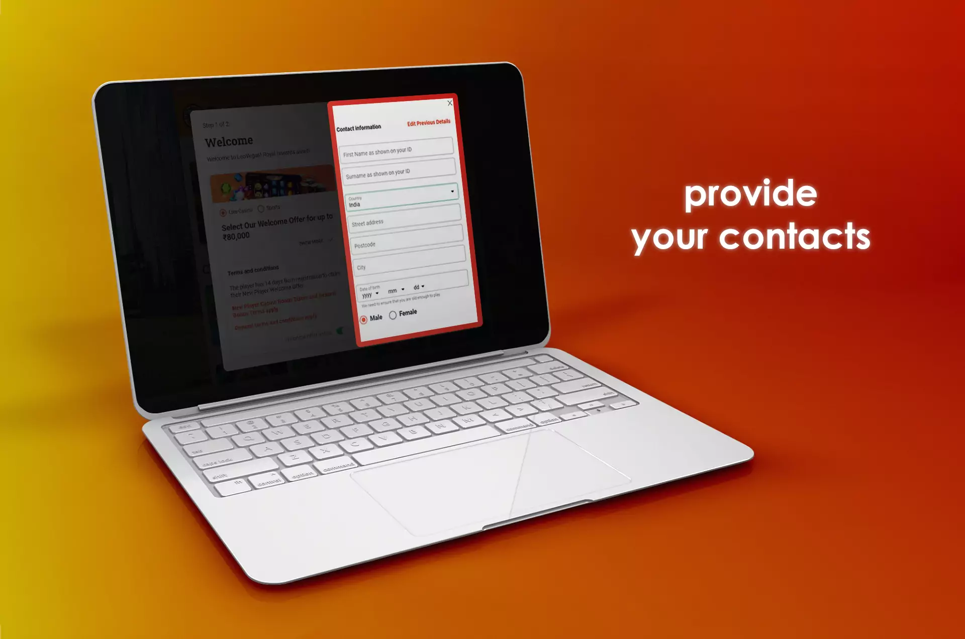 Provide your contact information and complete the registration.