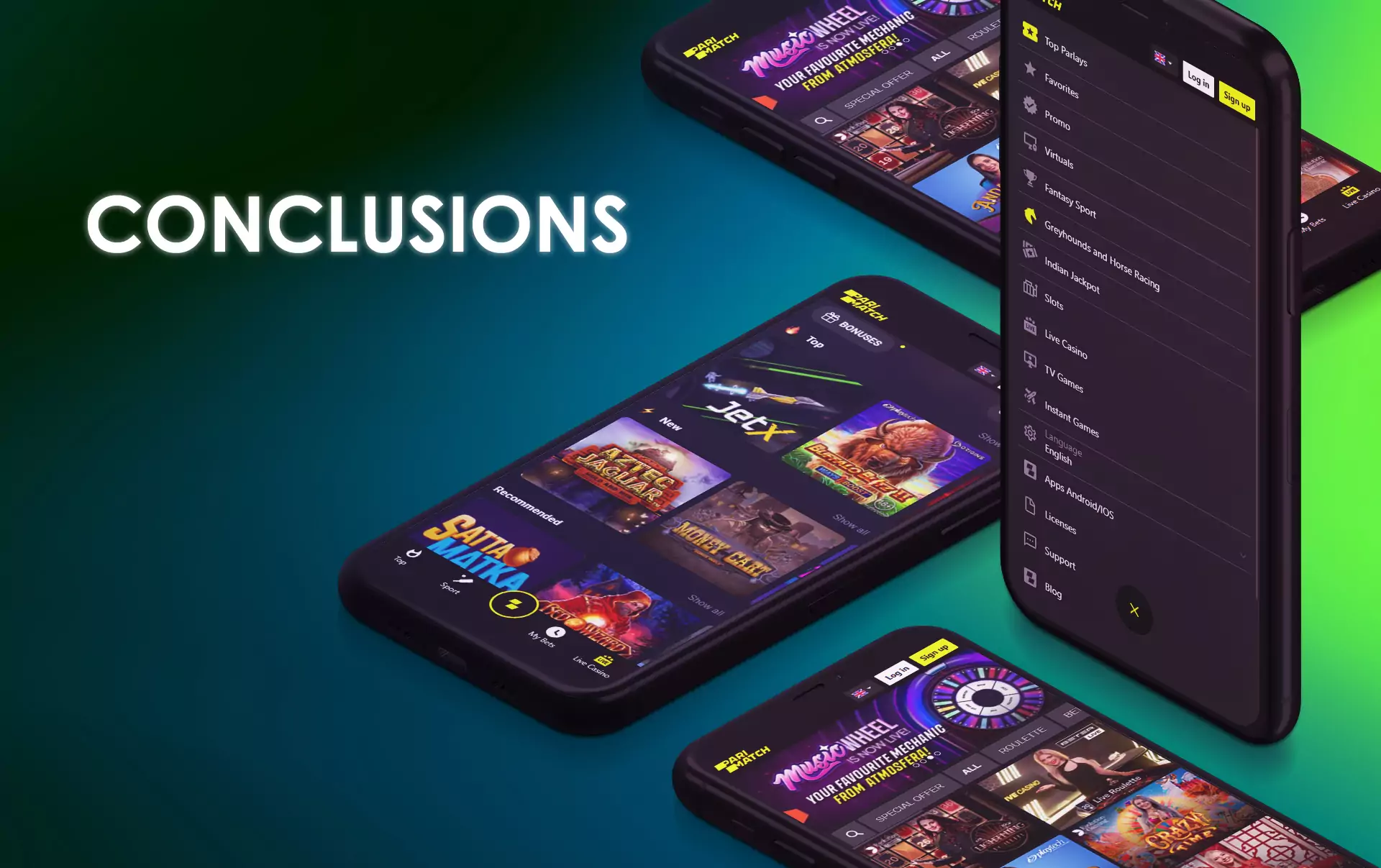 The Parimatch app has both versions for Android and iOS, a nice interface, and great functions for playing casino games and online betting.