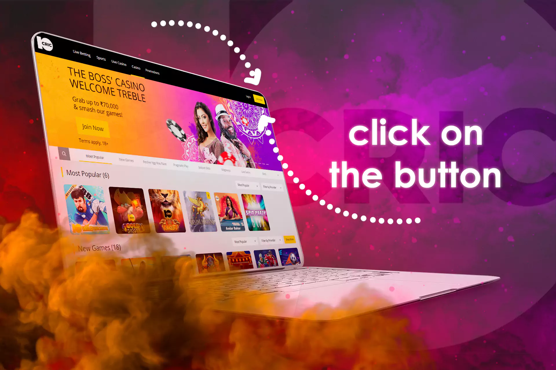 Click on the button 'Join now' to start registration.