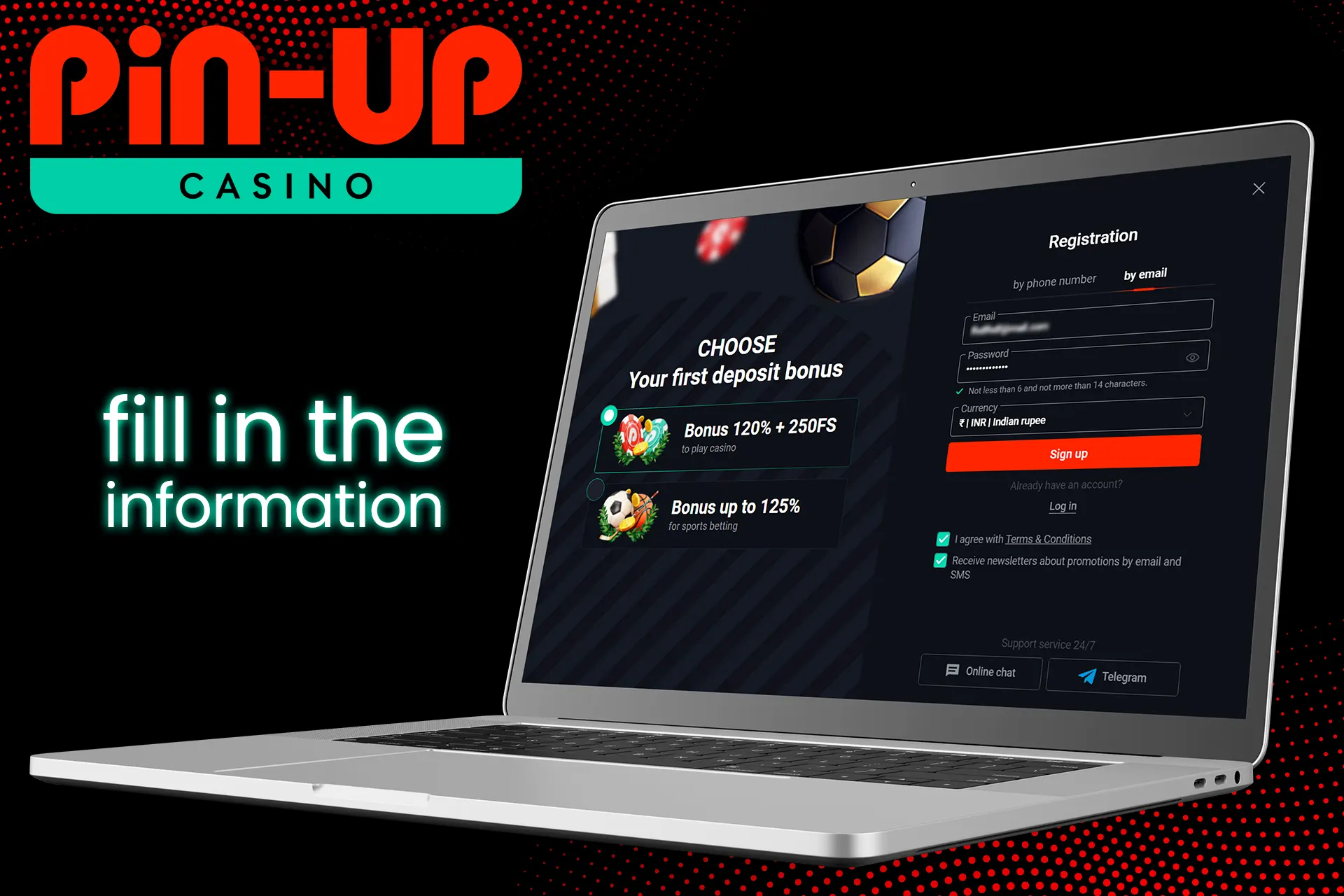 Complete registration by filling in the fields of the second step of registrations.