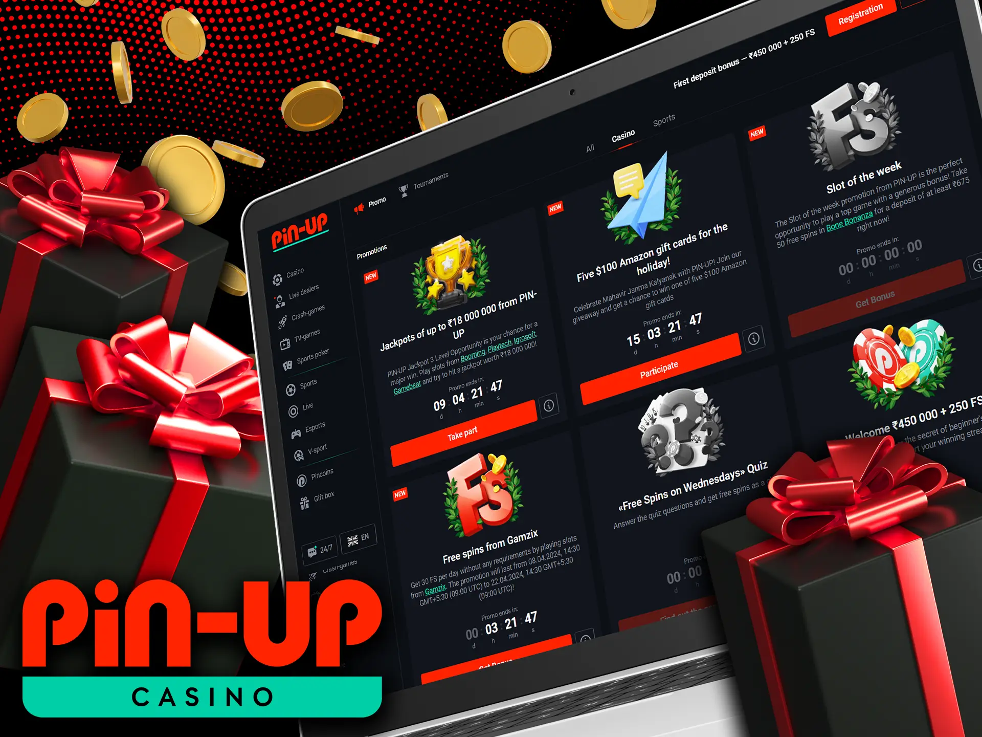 There are many other bonuses and promotions for regular Pin-Up users.